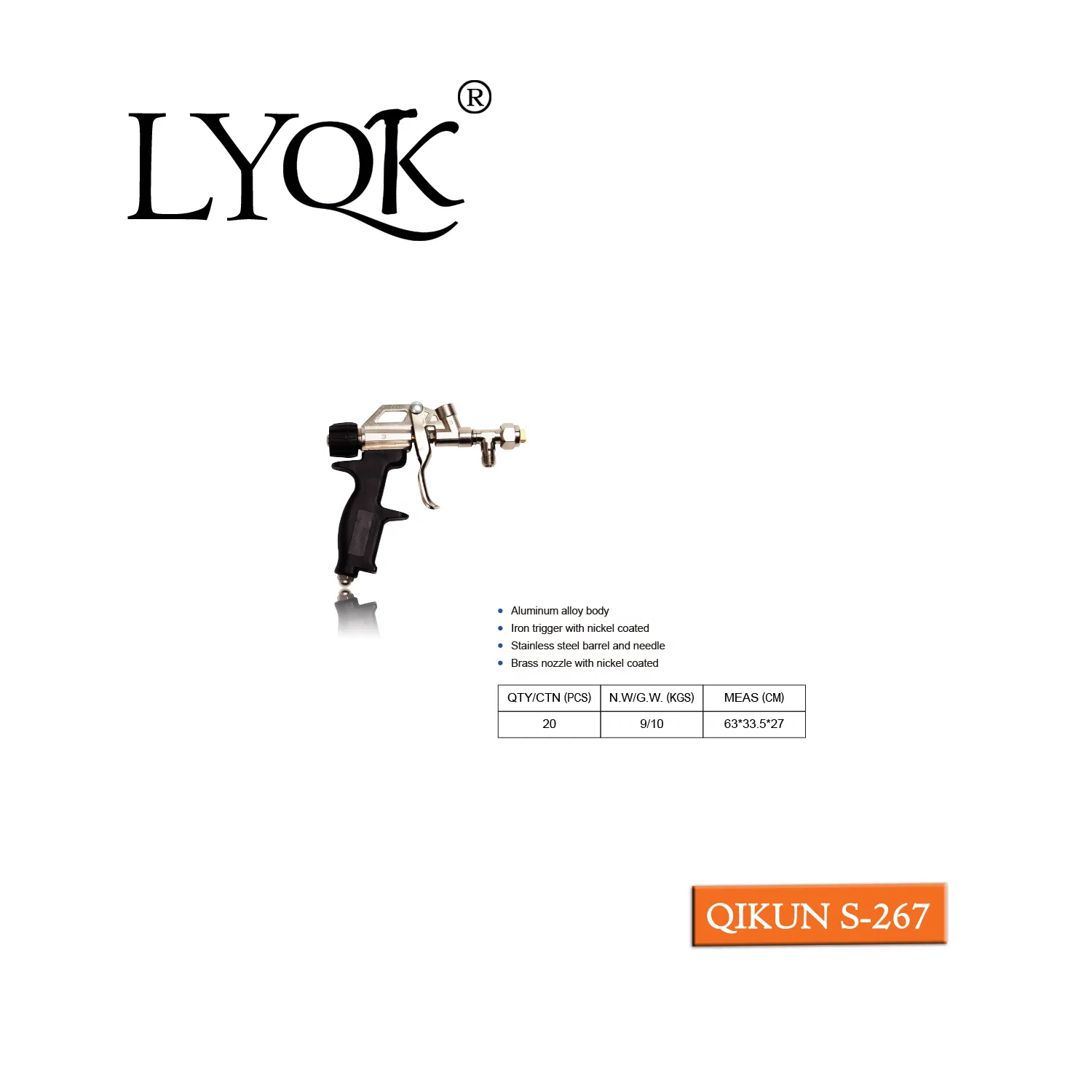 S-263 New Design PU Spray Polyurethane Foam Gun