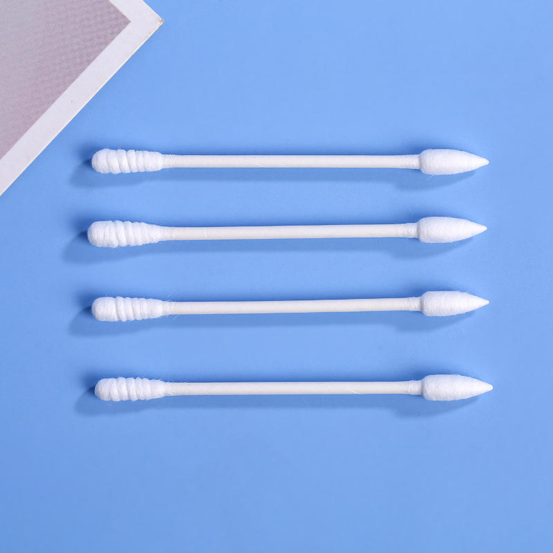 300 Disposable Cleaning Cotton Swabs Packed in a Cartoon Cat-Themed Box.
