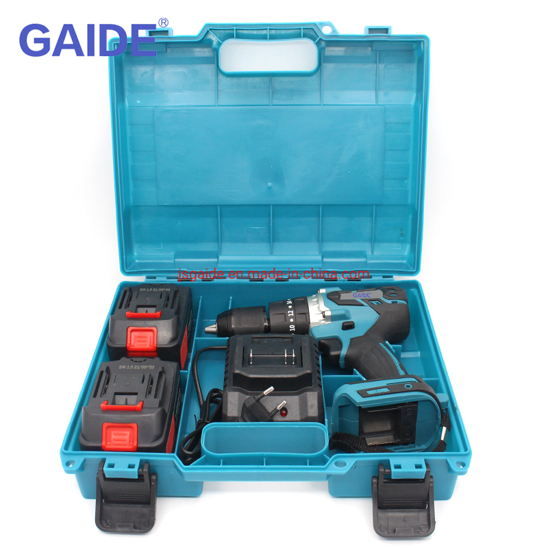 Аккумуляторная дрель-шуруповерт Gaide с двумя батареями