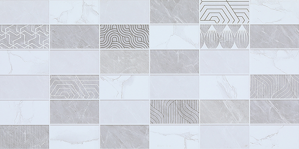 New Design Wall Tiles 300X600mm Grey Color Glossy Marble Porcelain Ceramic Tiles for Kitchen Decorative