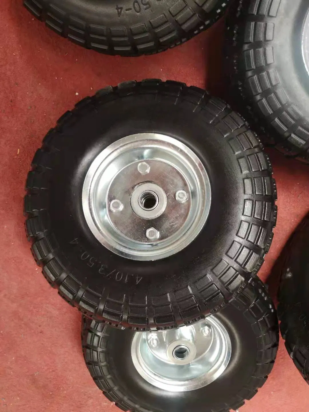 Maxtop Polyurethane PU Foam Flat Free Trolley Wheels