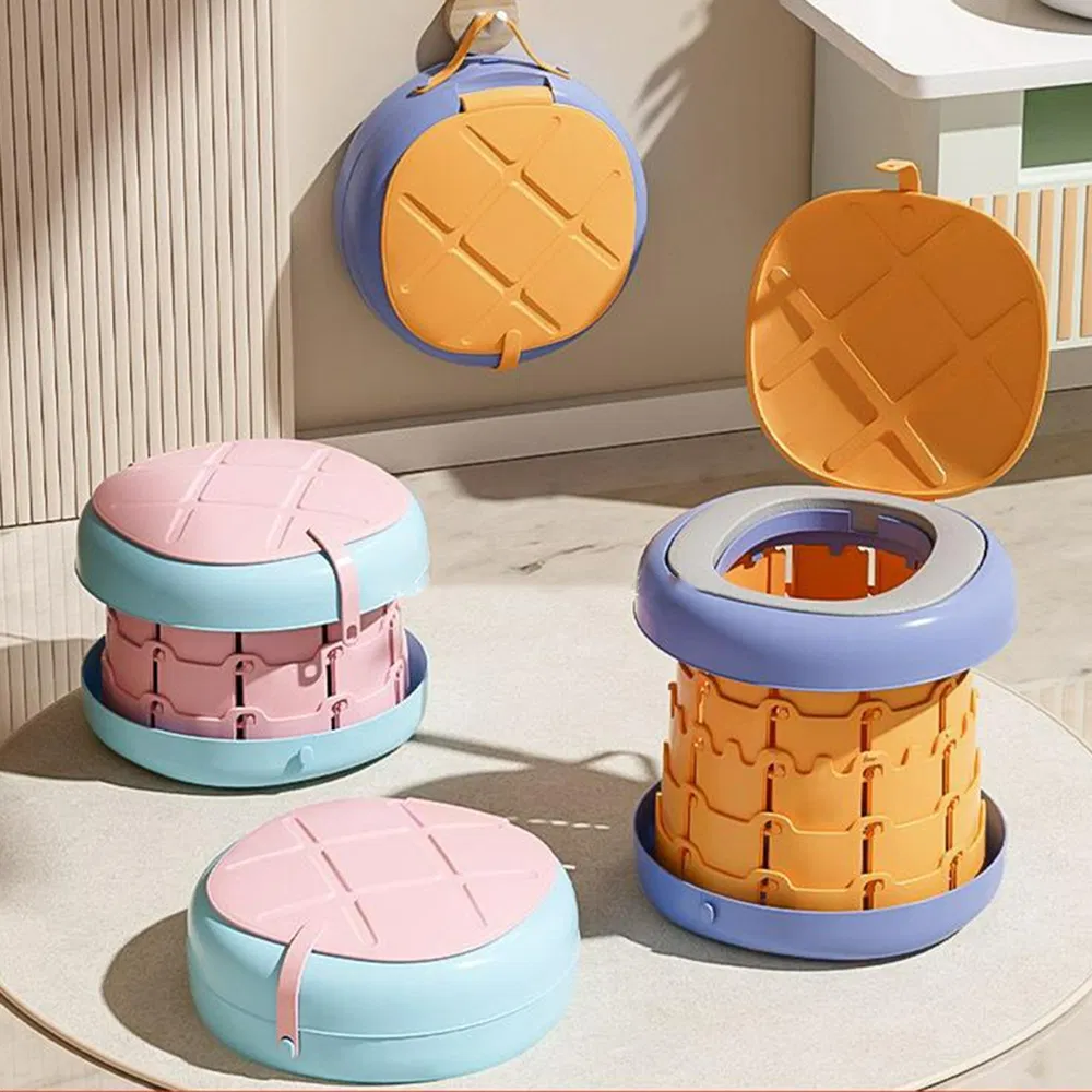 Wholesale Cartoon Children Folding Toilet Outdoor Camping Emergency Potty