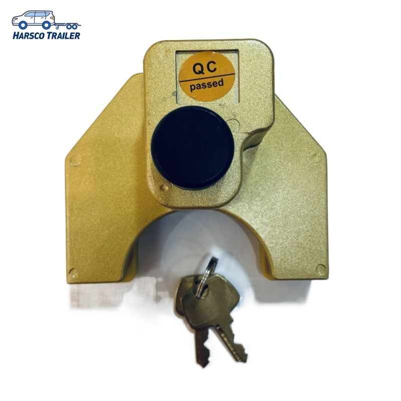 Anti Theft Caravan & Trailer Hitch Lock 50mm Easy Fit Security Coupling Lock Trailer Lock