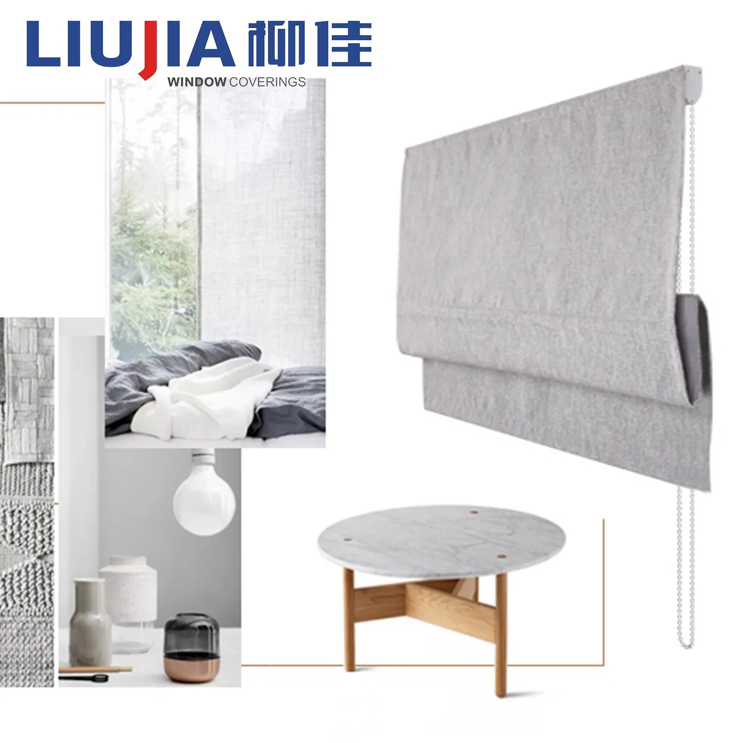 Cheap Price Promotion Ready-Made Roman Blinds