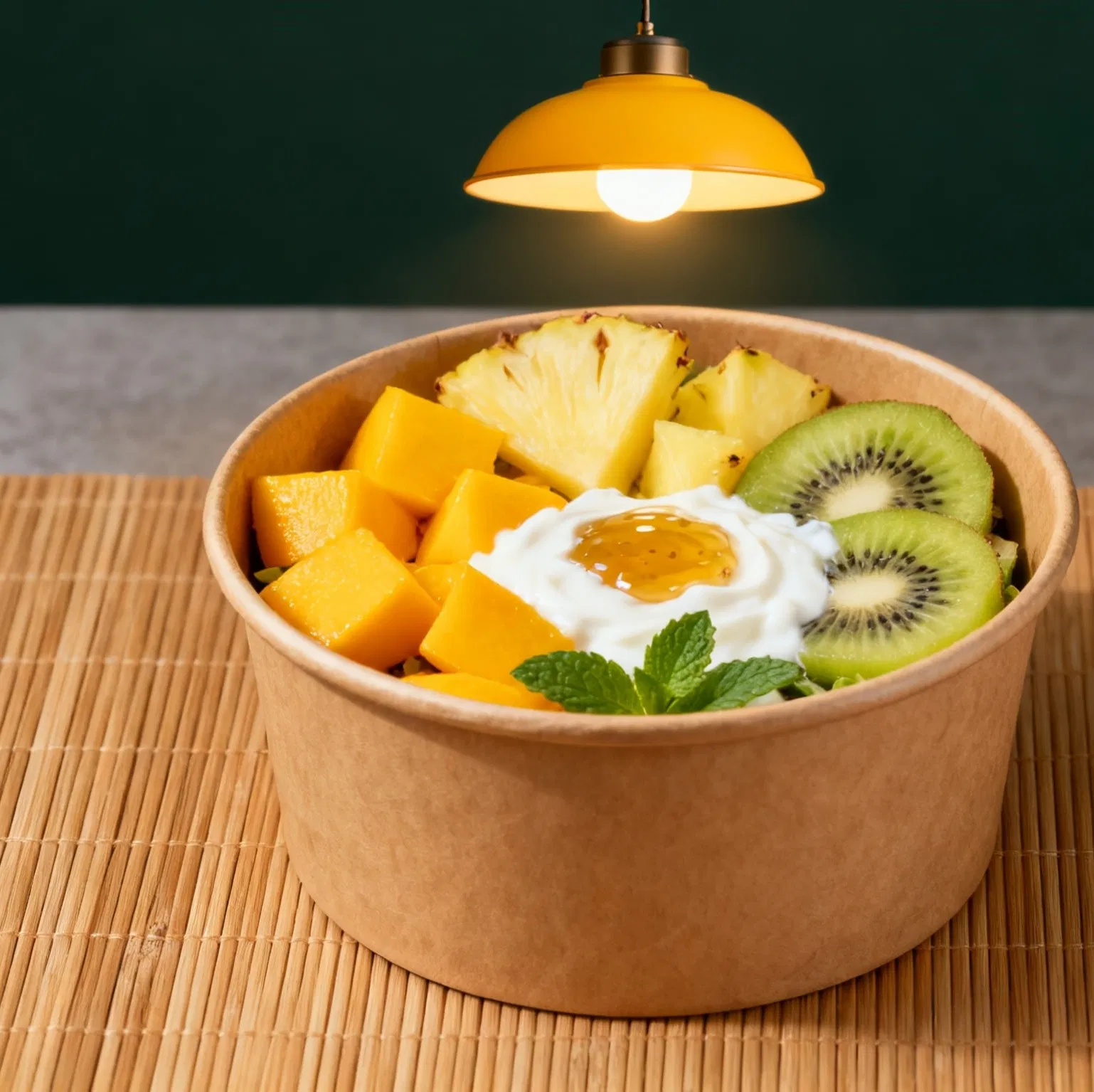 Экологичные бумажные миски Kraft для безопасной еды