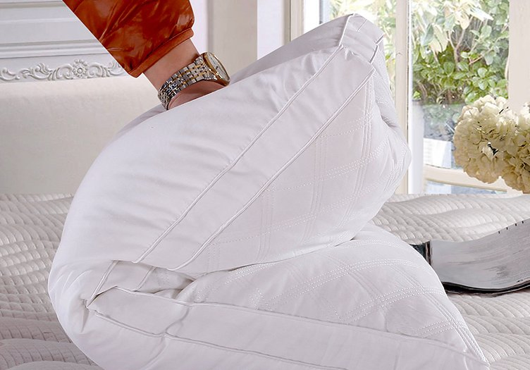 Custom Cheap Washable Hotel Bamboo Pillow Well Sleep Down Cotton Insert Micro Fiber Bed Pillows