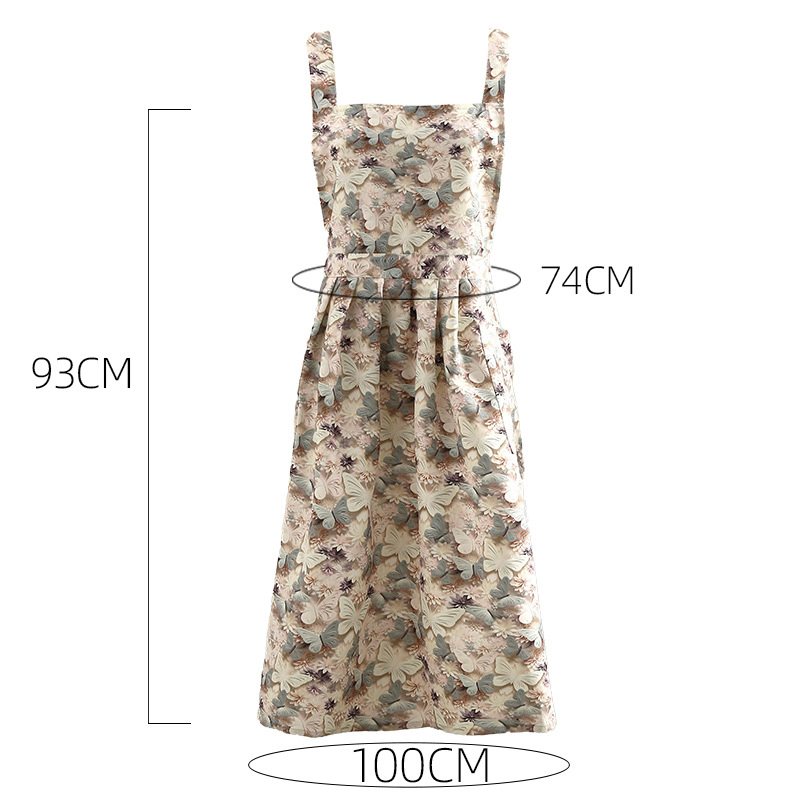Kitchen Oil-Proof Waist Apron for Adults Dessert Shop Workwear