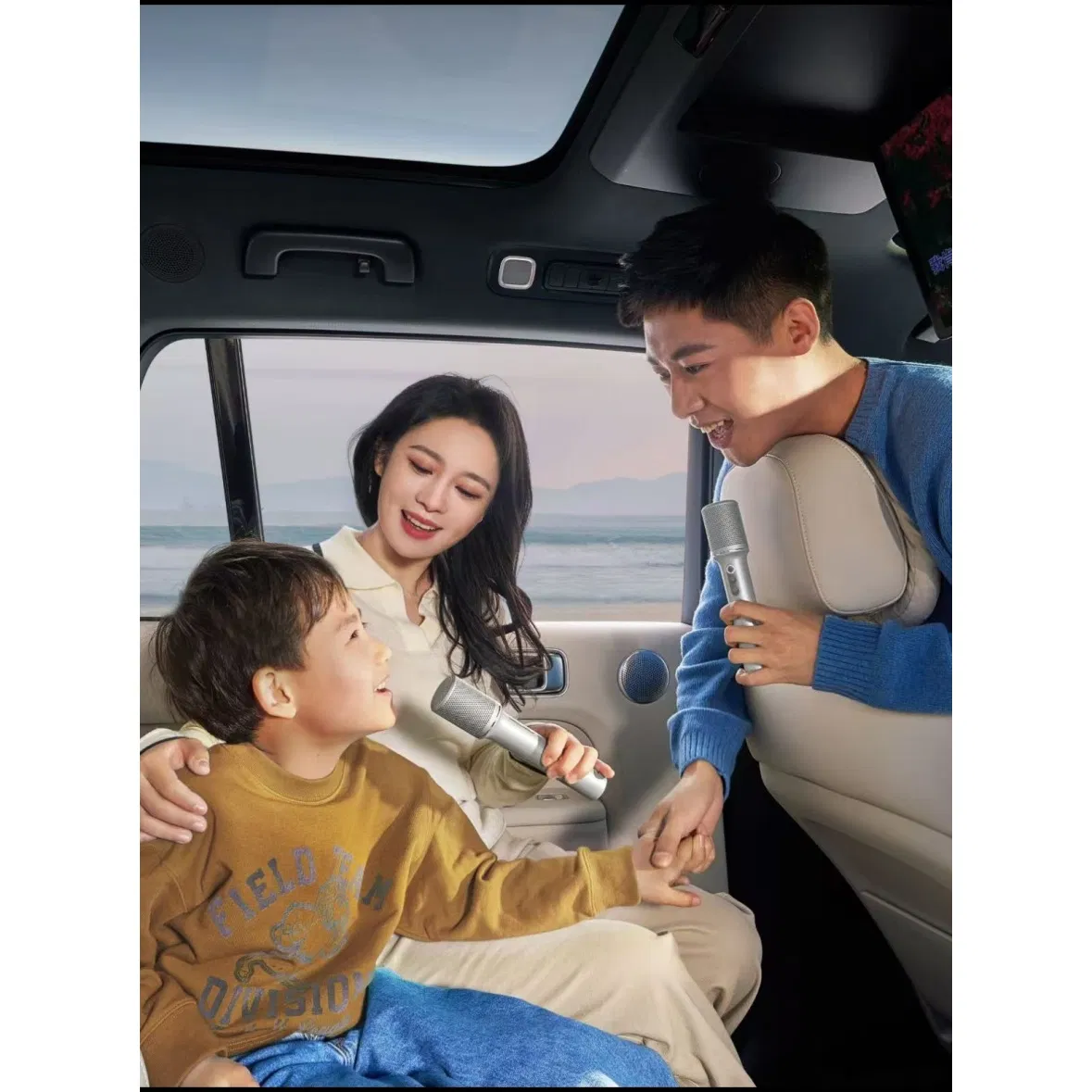 Lixiang Car Wireless Microphone 3.0 Dual-Microphone Edition, Elephant Gray with Storage Case