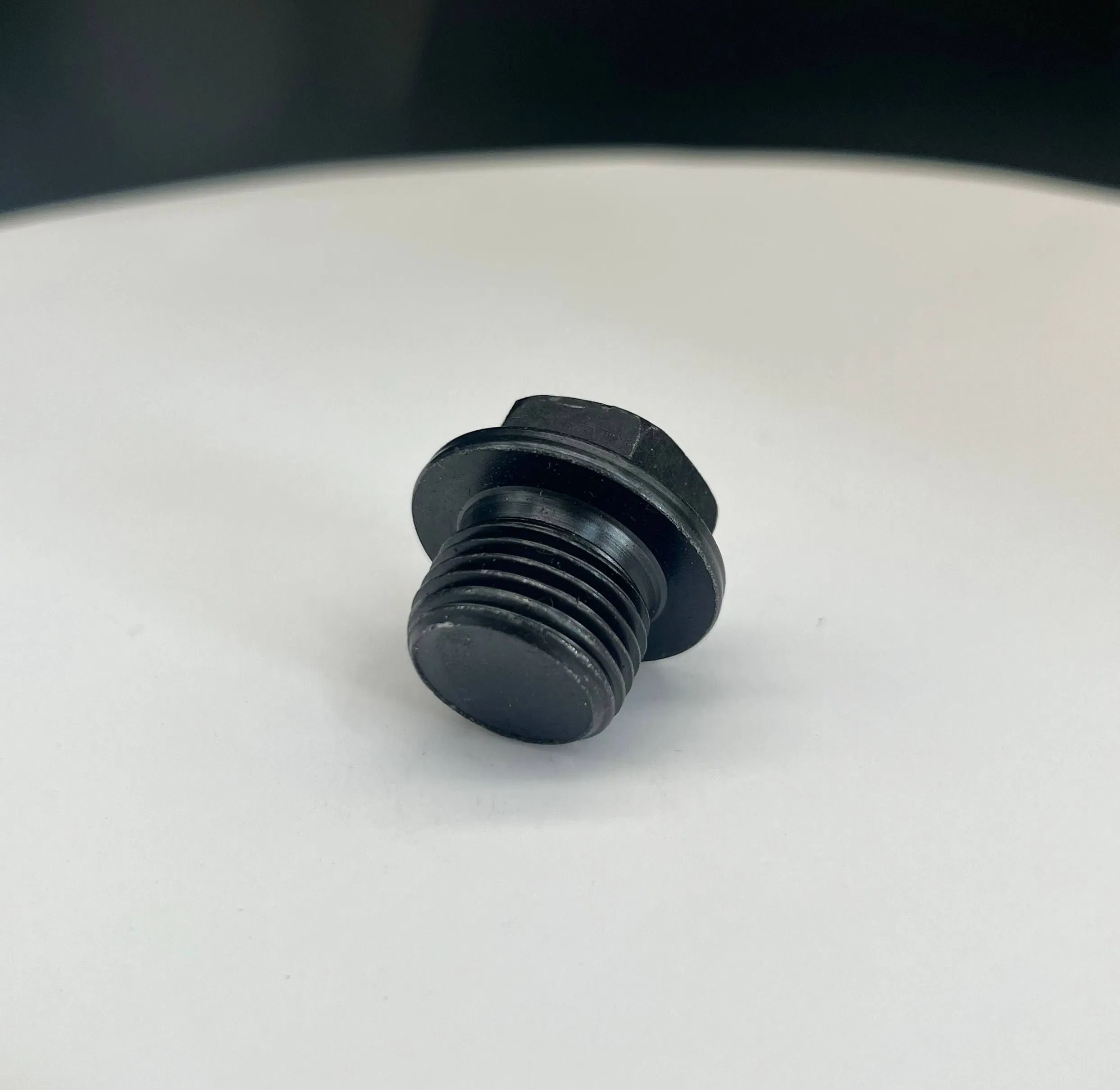 DIN 910 Black Oxide A3 Steel Hex Socket Straight External Thread Plug