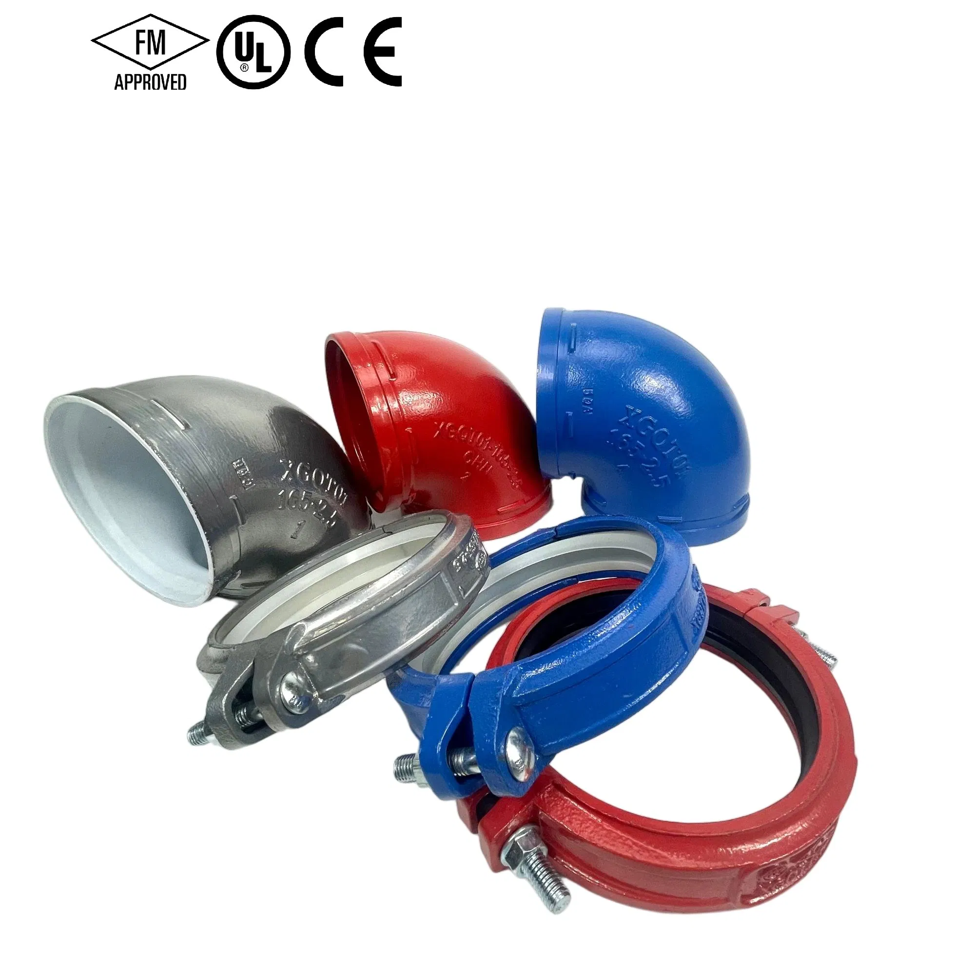 Made in China Price Approved Pipe Fitting Ductile Iron Grooved Equal Cross