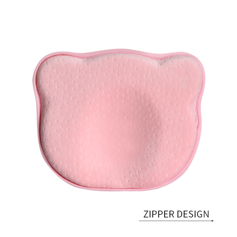 Newborn Available Organic Memory Foam Bear Shaped Baby Pillow