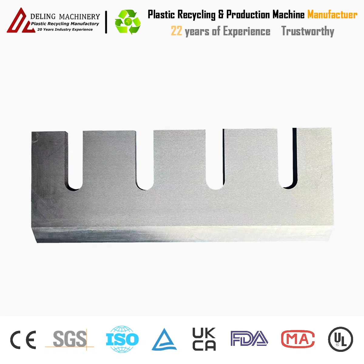 Premium H13 9crsi SKD-11 Steel Blades for Plastic Shredders
