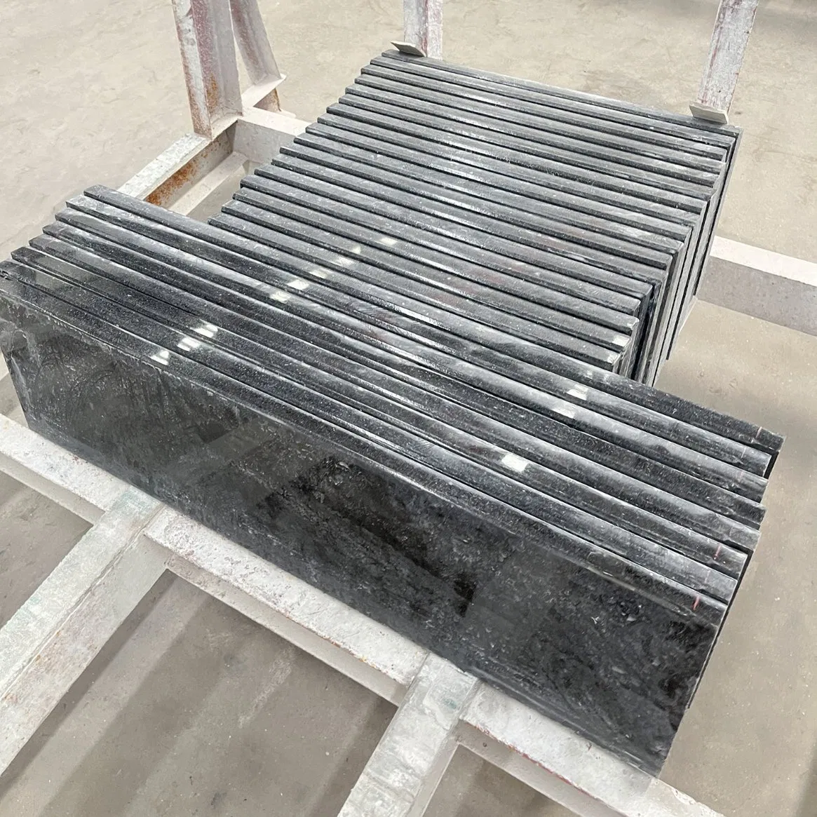 Bottom Price Black Galaxy Granite Abosute Black Granite India Black Granite for Kitchen Countertop