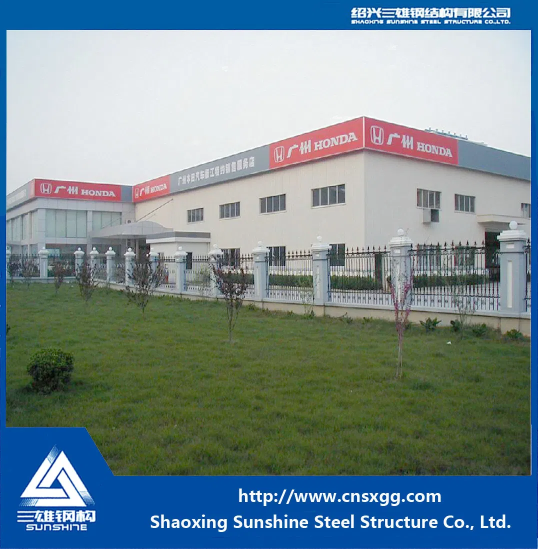 Prefabricated Steel Structure Car Showroom with Truss