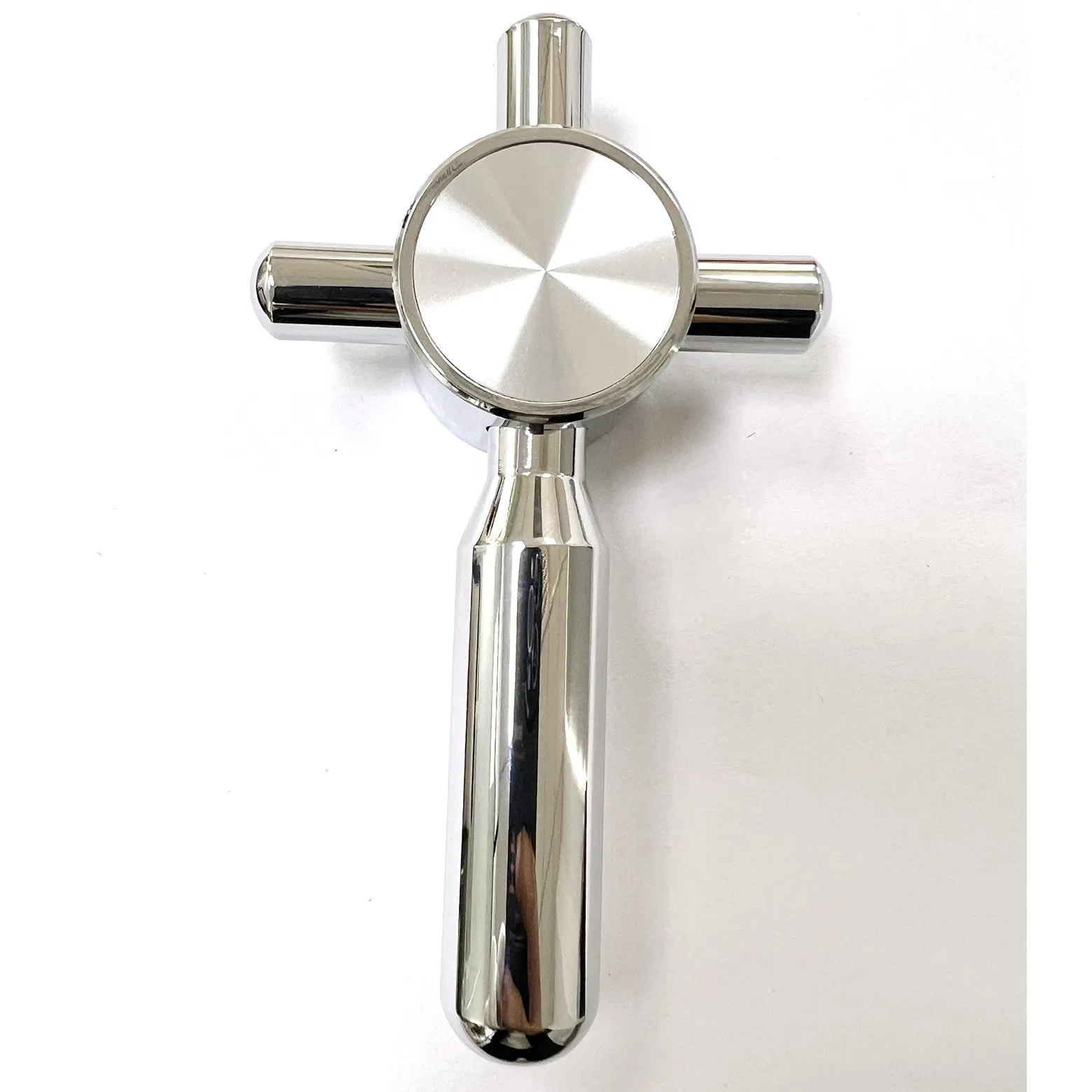 New Design Zinc Alloy Chrome Finish 4 Spoke Safe Handle
