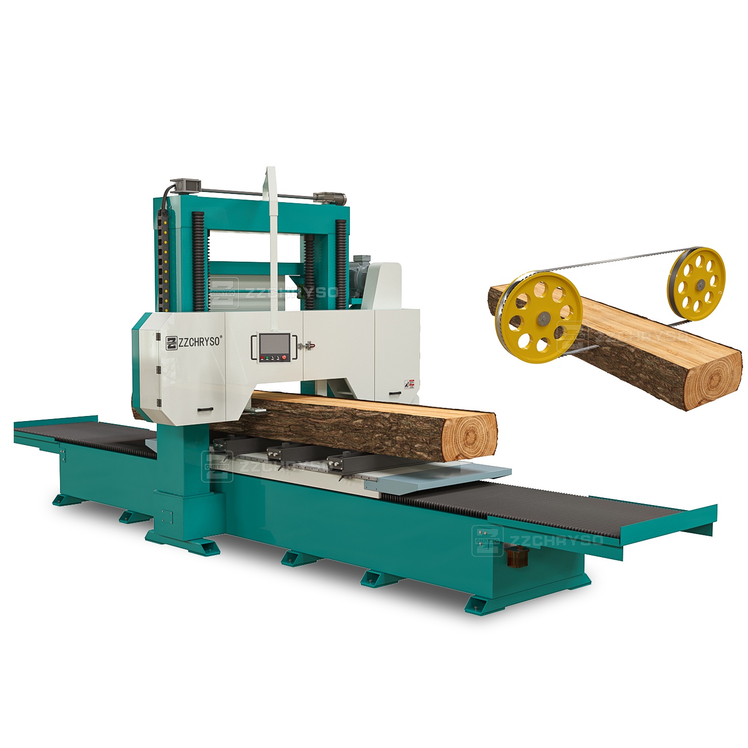 Ленточная пилорама портативная с ЧПУ