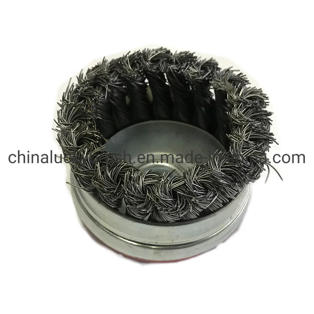 3inch Heavy Duty Knotted Wire Cup Brush (YY-853)