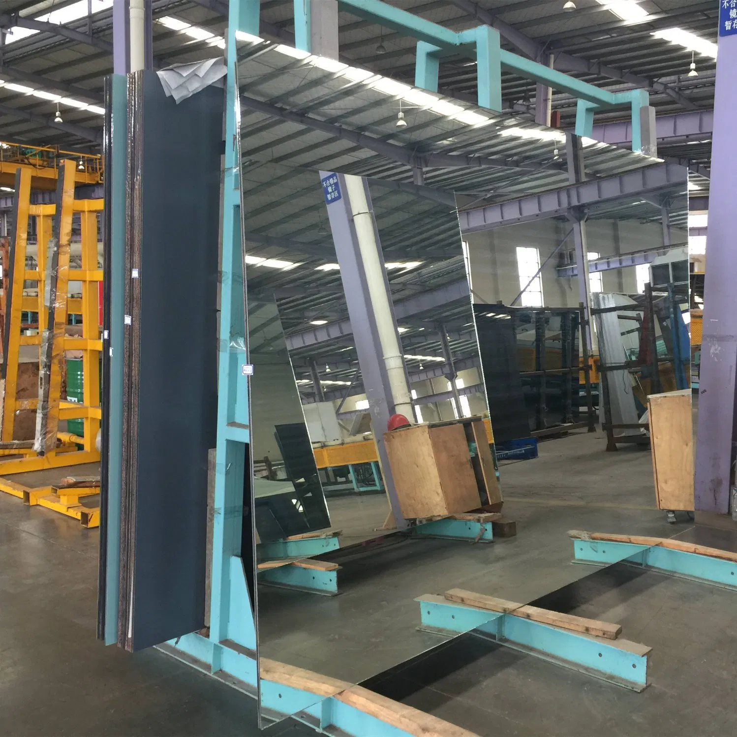 2mm 3mm 4mm 5mm 6mm Double Coated Copper Free Clear Silver Mirror Glass for Bathroom