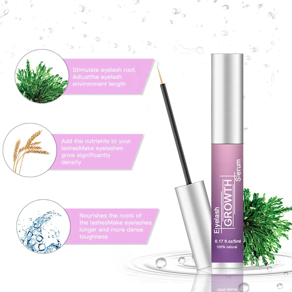 Wholesale Eyelash Serum Lash Keratin Castor Oil Natural Eye Brow Lash Growth Extension Eyelash Growth Serum Private Label