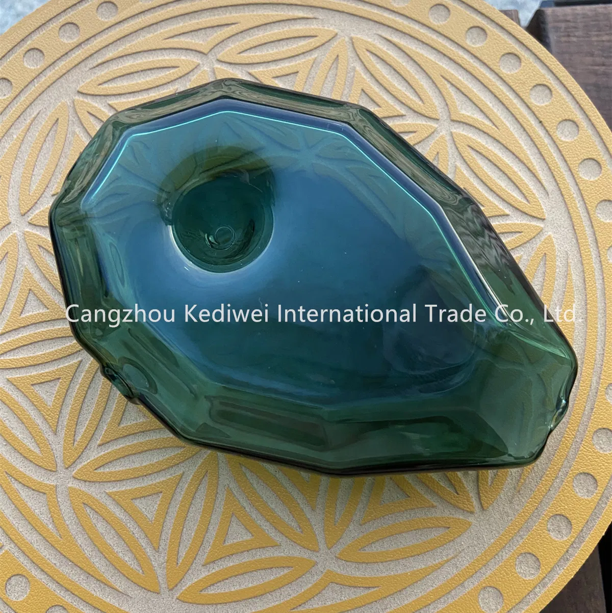 Borosilicate Gemstone Shaped Glass Hand Pipe Smoking Pipe Oil Burner Factory Customize