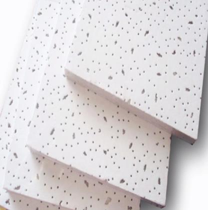 Acoustic Sound Absorbtion Decorative Mineral Fiber Wool Drop Ceiling Tile