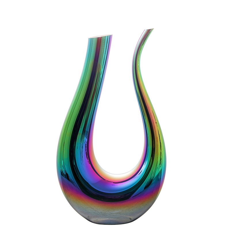 Hight Quality Mouth Blown U Shape Red Wine Glass Wine Decanter for Hotel Restaurant Feast