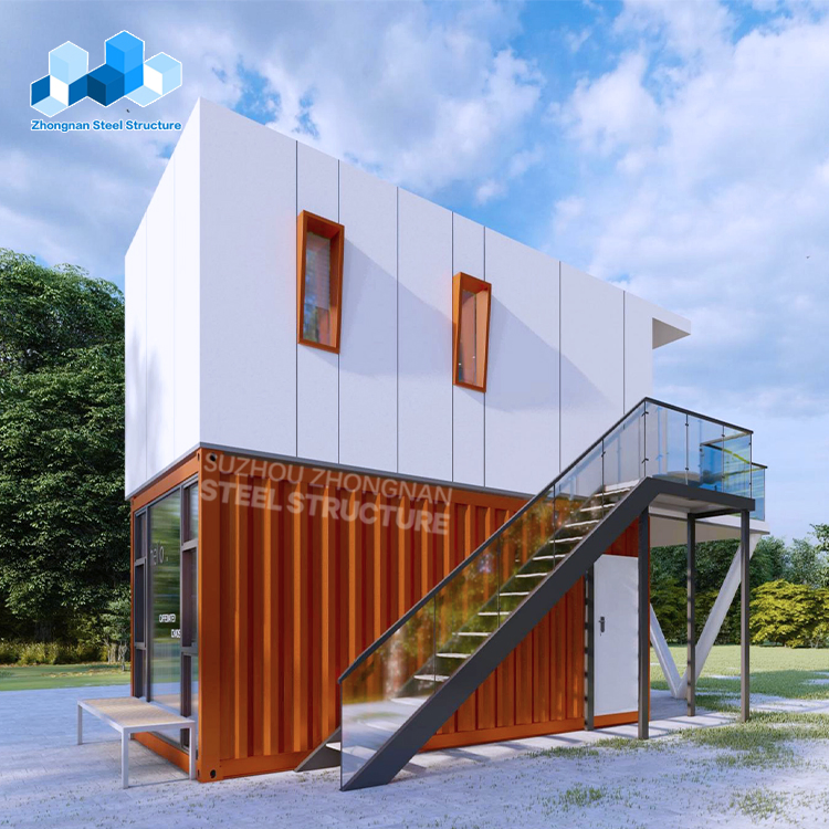 Cheap Prefabricated Modern Luxury Portable Storage Metal Steel Tiny 2 Story Modular Freight Sea Shipping Container Pre Built Foldable Prefab Shop House for Sale