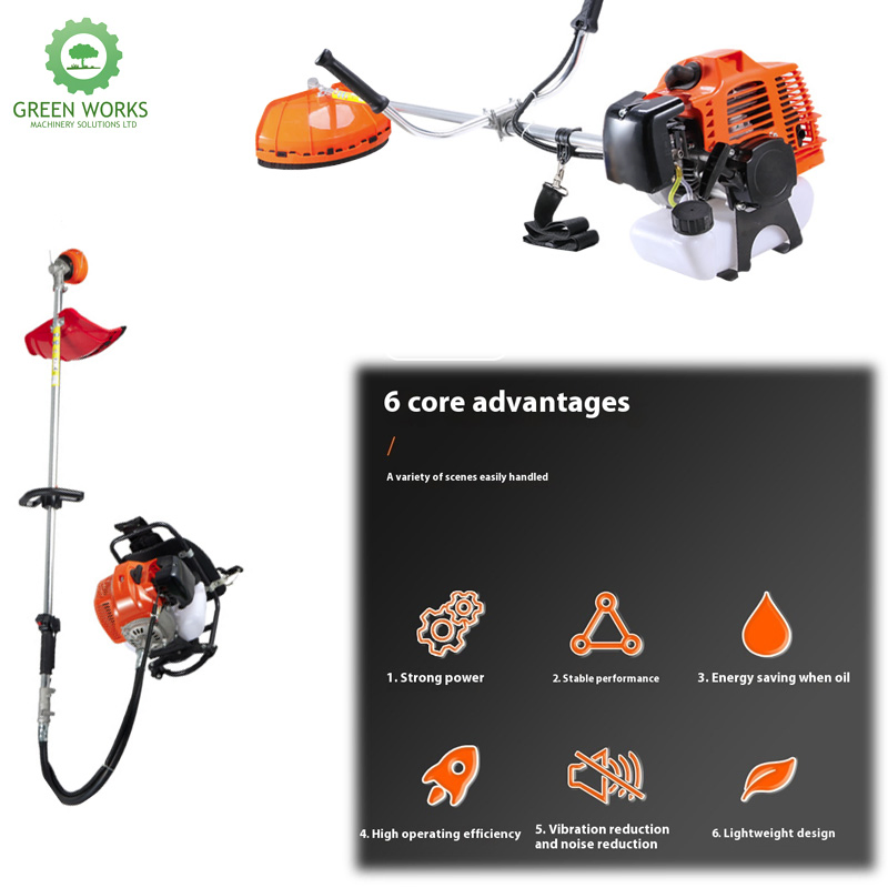 Powerful 43cc Brush Cutter for Efficient Grass and Weeds