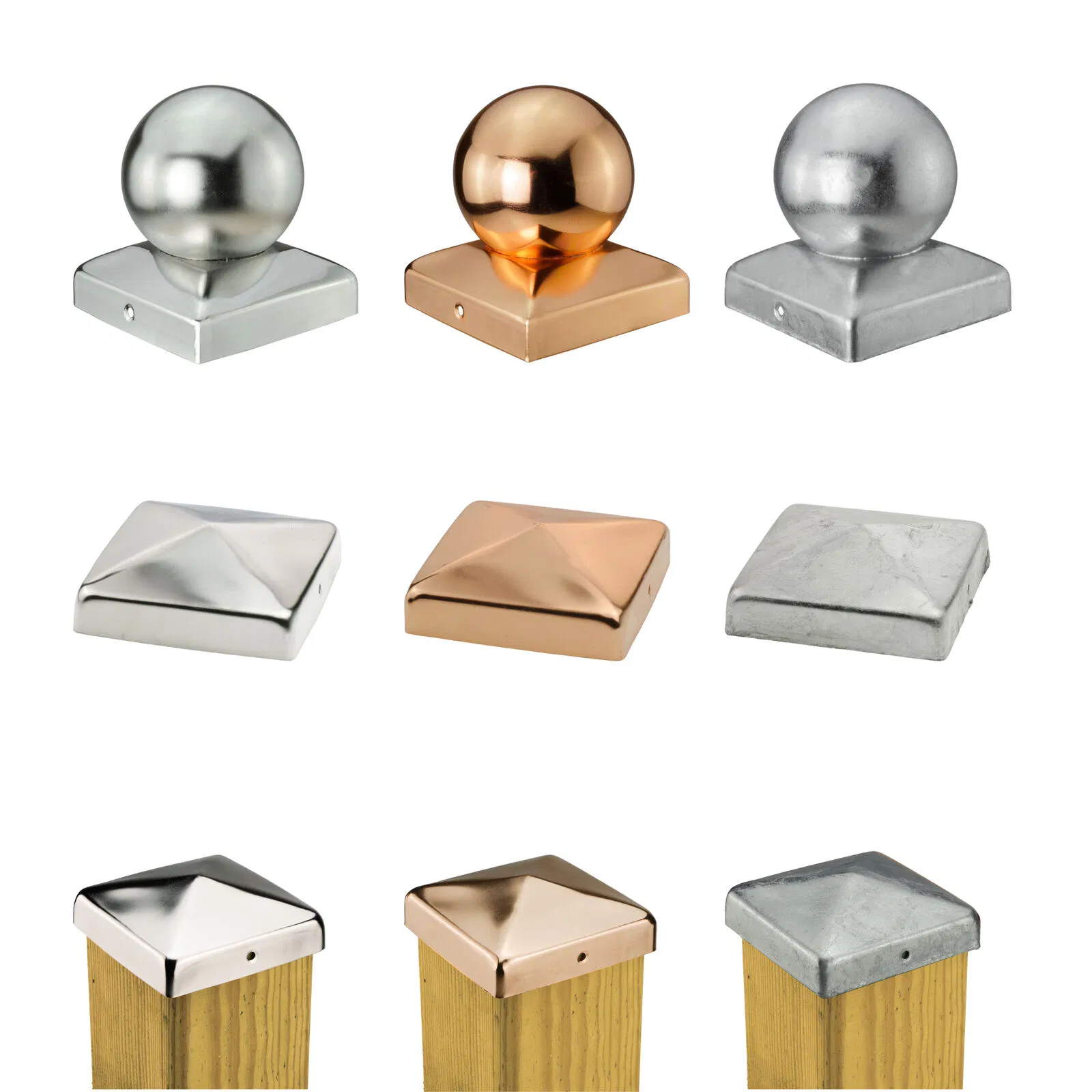 Wholesale Custom Steel Fence Caps for Post