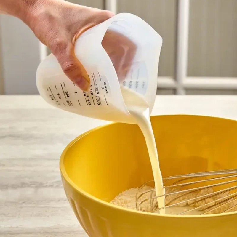 Силиконовая мерная чашка для пищевых продуктов