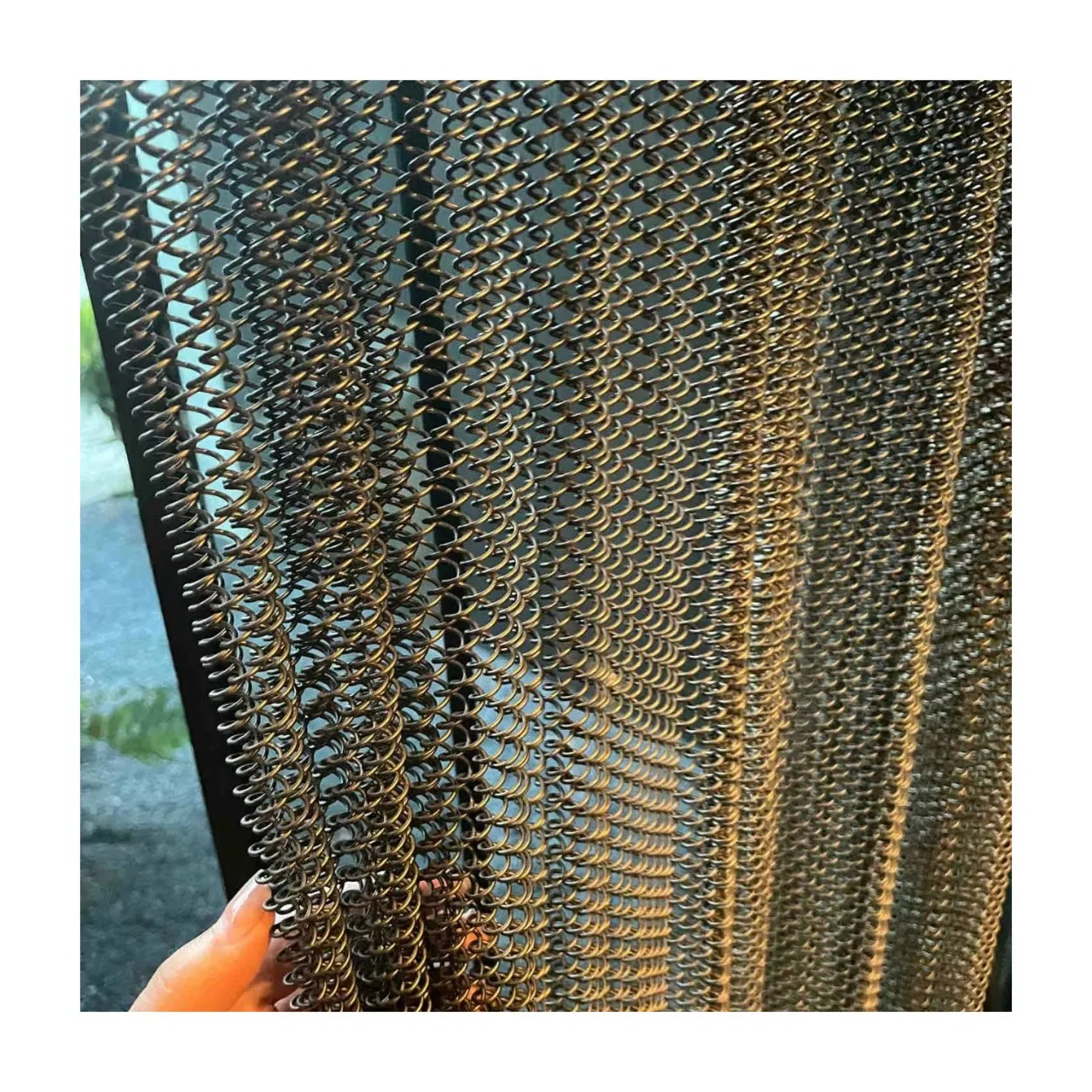 Stainless Steel Metal Mesh Fabric Drapery Curtain Stainless Steel Link Chain Mail Ring Mesh for Interior Design