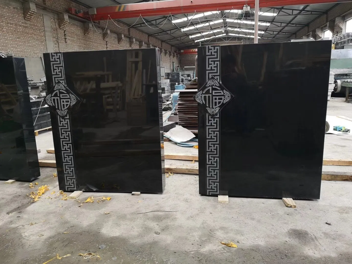 Red Granite Bench for Tombstone Monument Memorials
