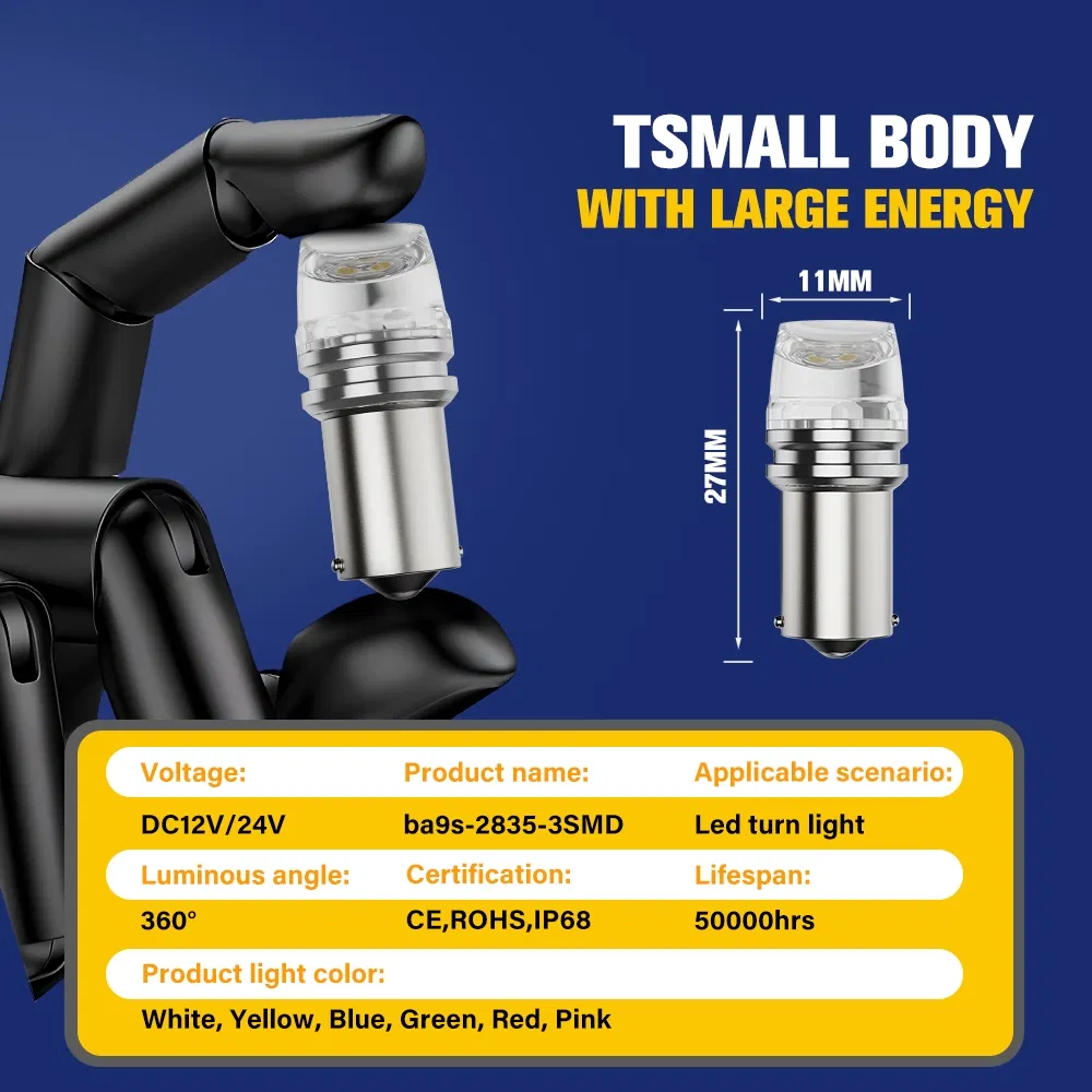 Светодиодная лампа BKR Ba9s 3SMD для авто