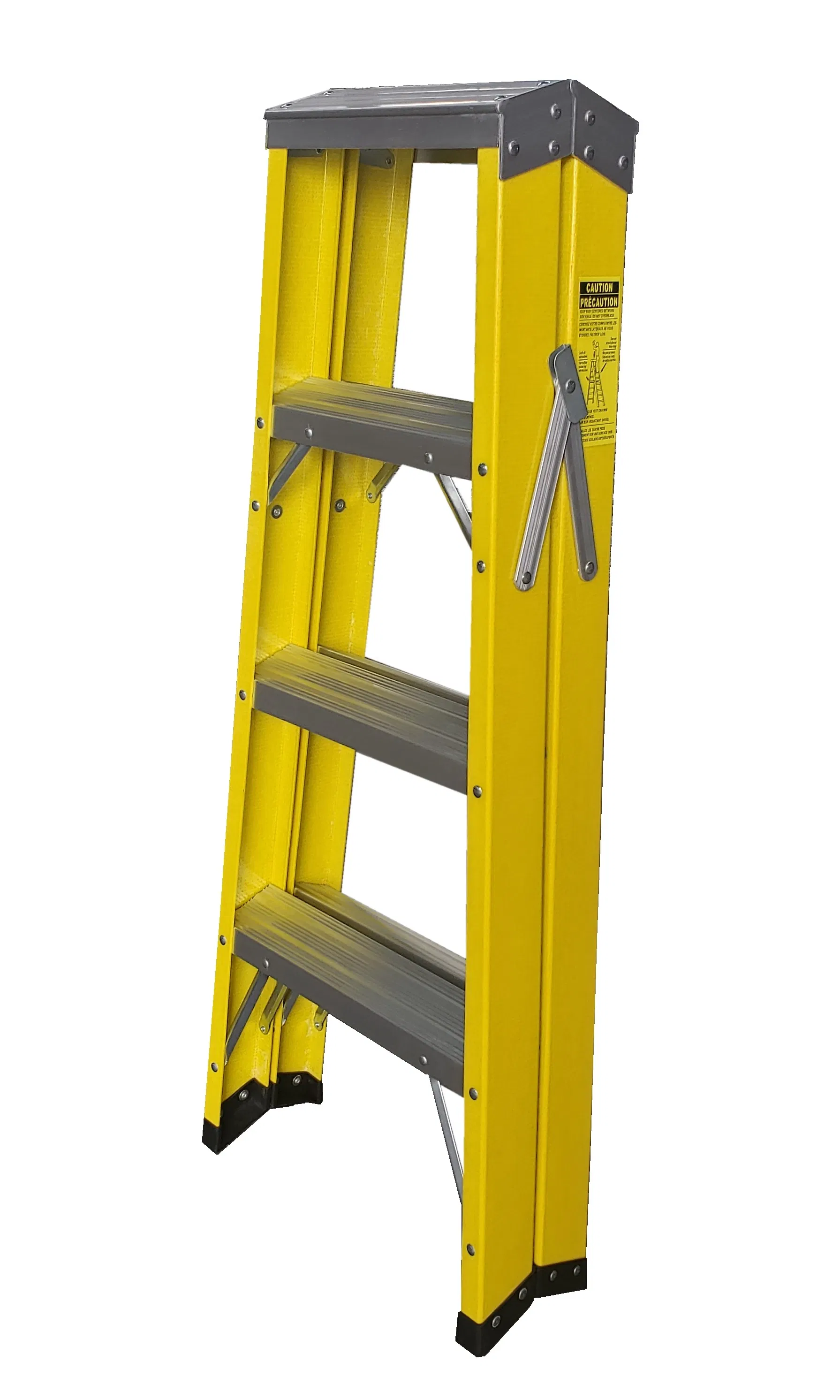 Safety Double Side 4- Rung Fiberglass Ladder / Aluminum Ladder