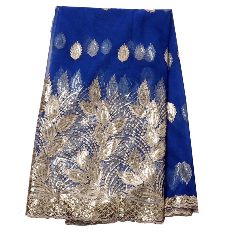 Кружево африканское вышитое с блестками для свадебного платья