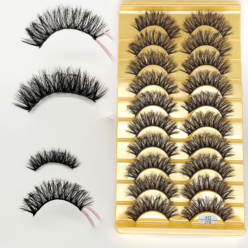 Luxurious Fluffy Eyelashes - 10 Pairs for Stunning Looks