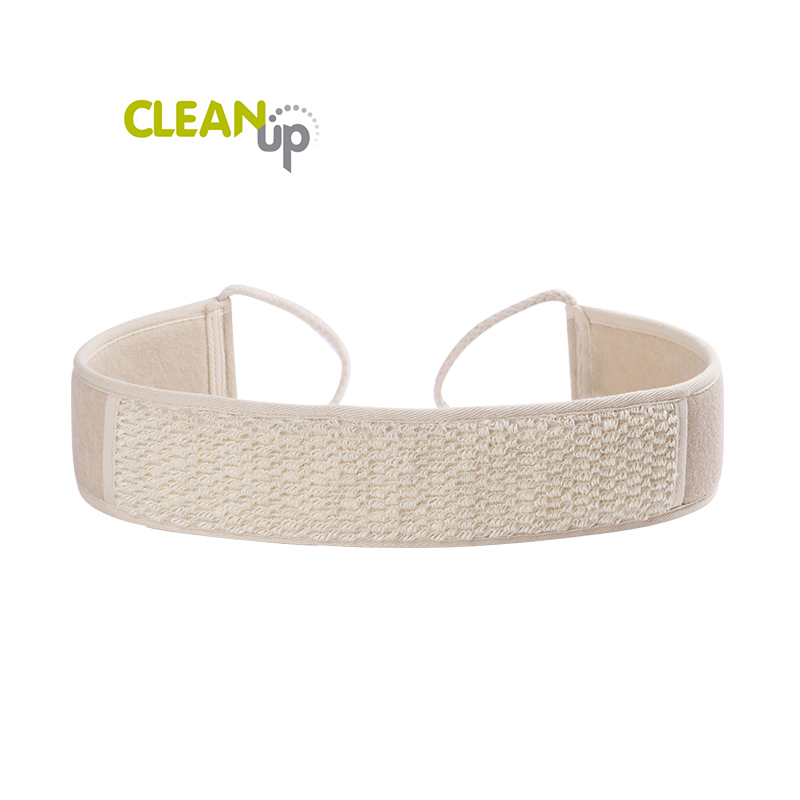 100% Eco Friendly Loofah Bath Belt Long Handled Back Bath Sponge Loofah