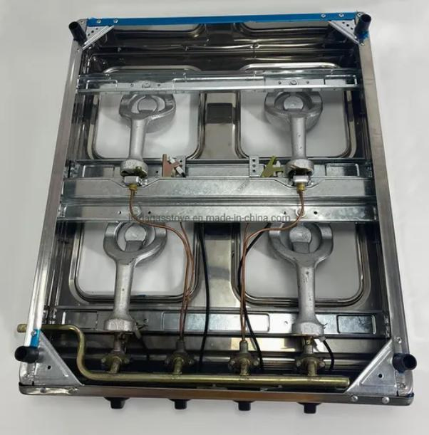 Premium Stainless Steel 4 Burner Gas Stove for Efficient Cooking