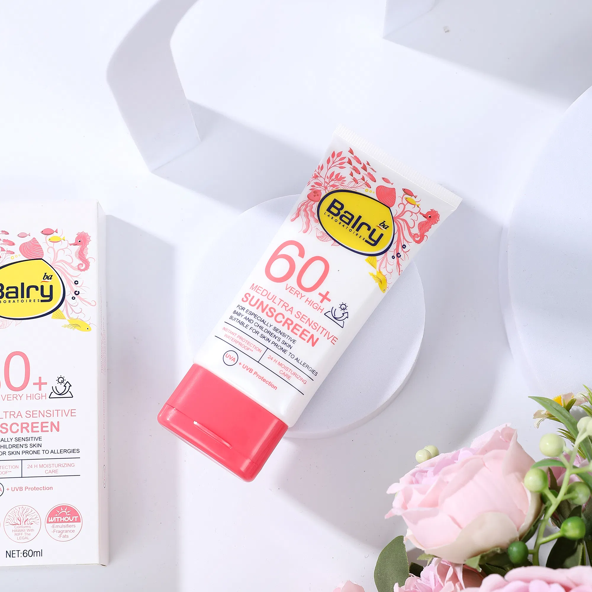 Premium SPF 60+ Moisturizing Sunscreen with UV Protection