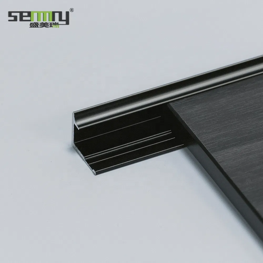 Cool Fashion Brushed Aluminum Extrusion Exterior Protector Strips Aluminum Tile Trim Accessories