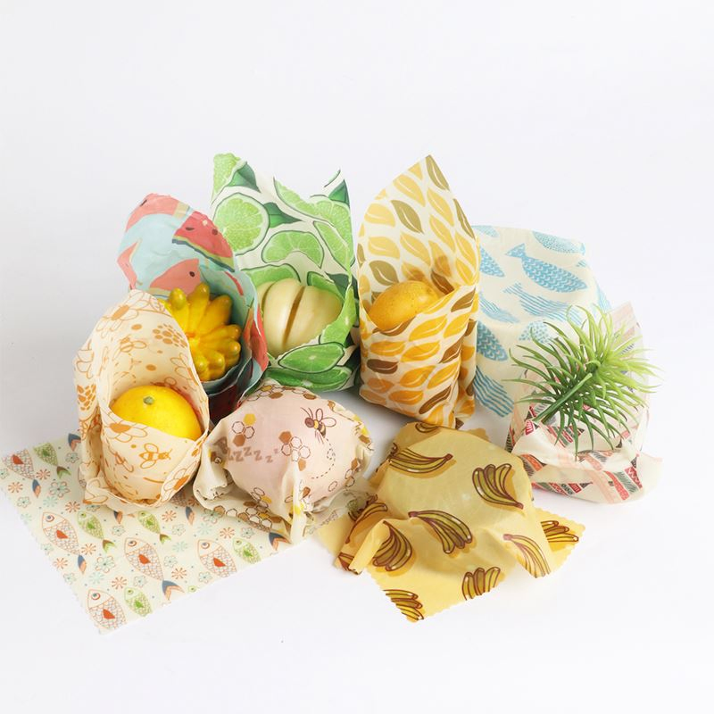 3 Pack Bee Wax Food Wrap Reusable Organic Beeswax Wraps
