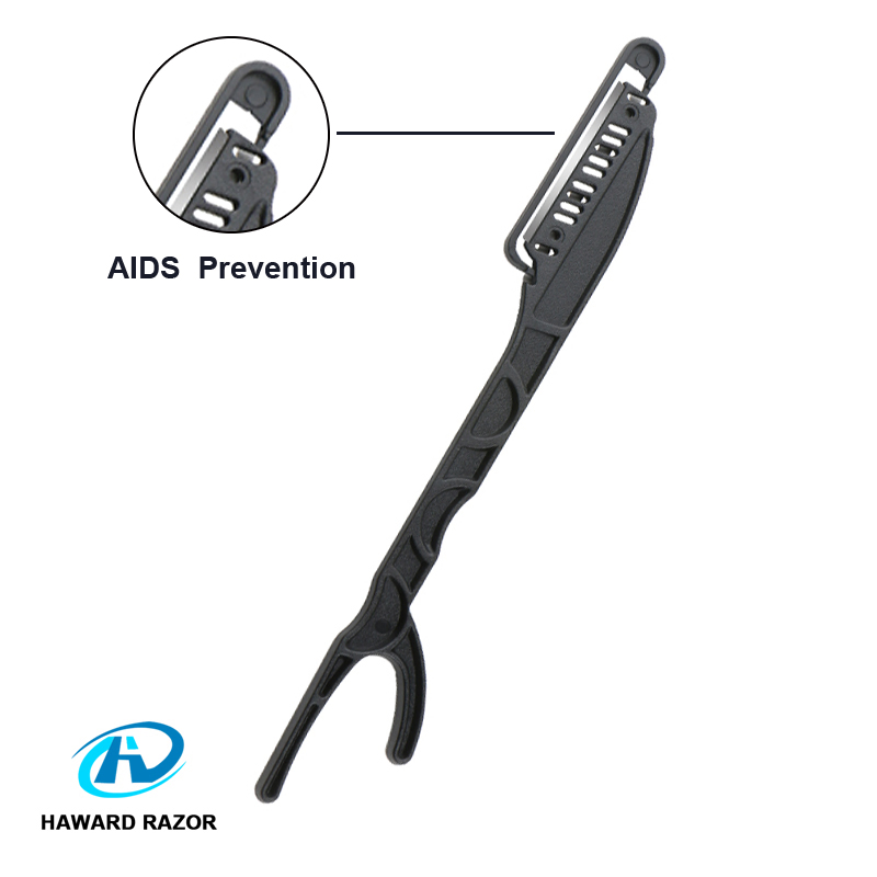 Single Blade Plastic Cut Throat Straight Salon Disposable Barber Razor