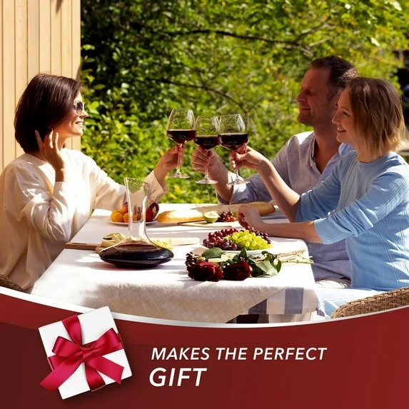 Wine Decanter - Hand Blown Lead Free Crystal Carafe (750ml) - Red Wine Aerator, Gifts4.7