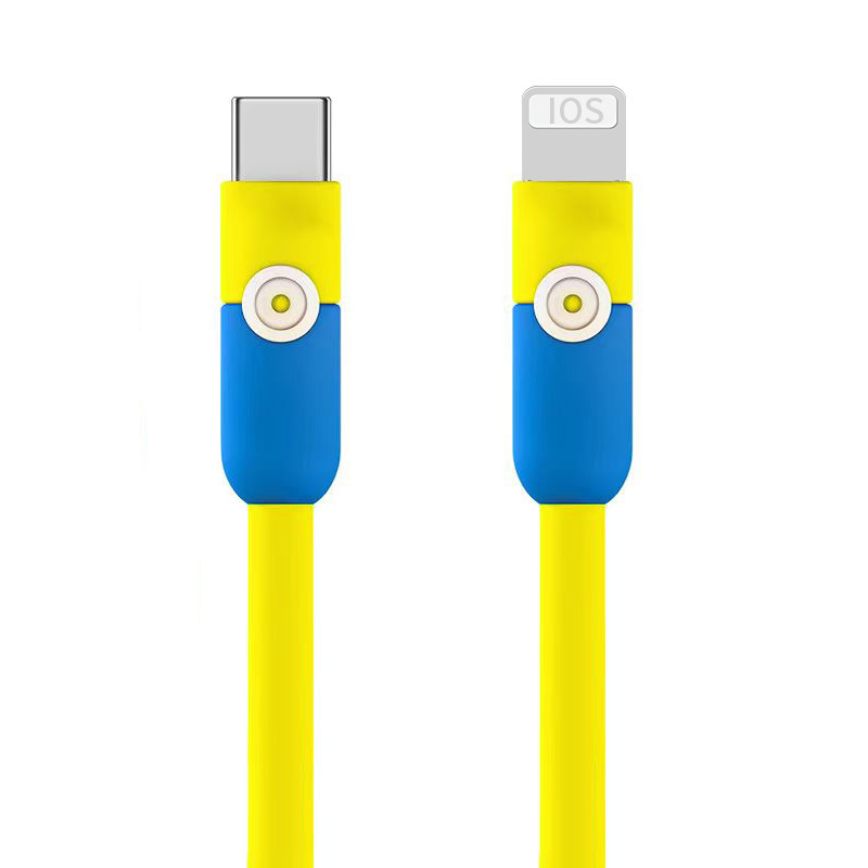 Кабель Type-C 120W с миньонами для быстрой зарядки
