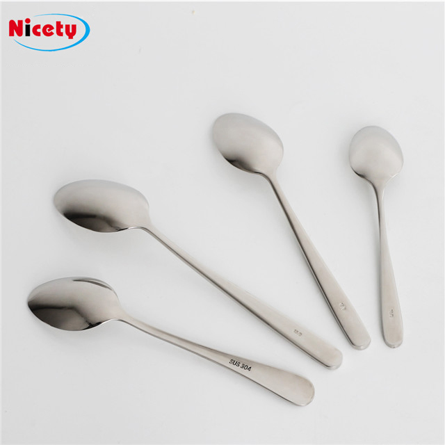 Ice Cream Stainless Steel Spoon Food Grade 18/8 Tableware Reusable Travel Stainless Steel Cutlery
