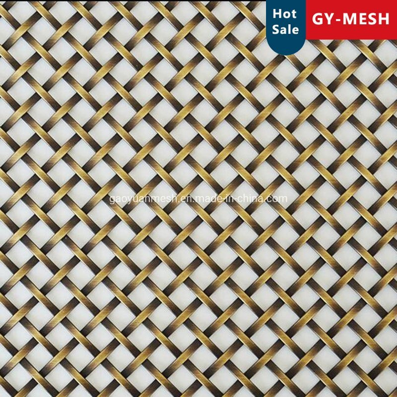 Decorative Flat Wire Grilles for Cabinet Door Inserts/Copper Woven Mesh/Stainless Steel Woven Mesh