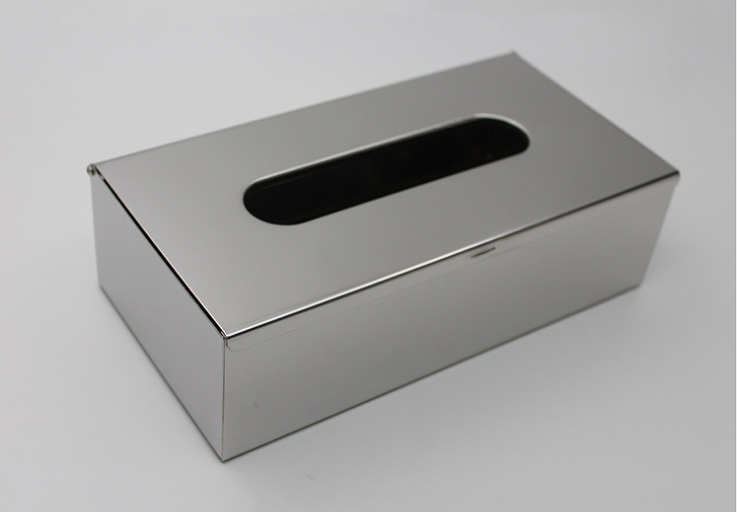 Desk Style Inox Stainless Steel Tissue Box