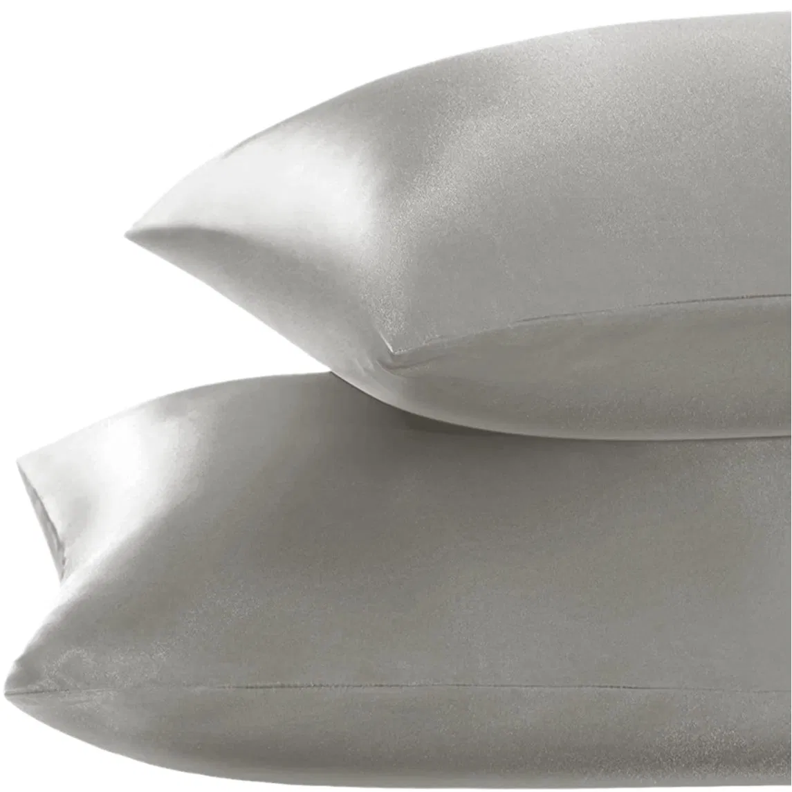 Wholesale Double-Sided Ice Silk Pillowcase Satin Pure Color Summer Pillowcase Wholesalev 2PCS Set Pillow Case