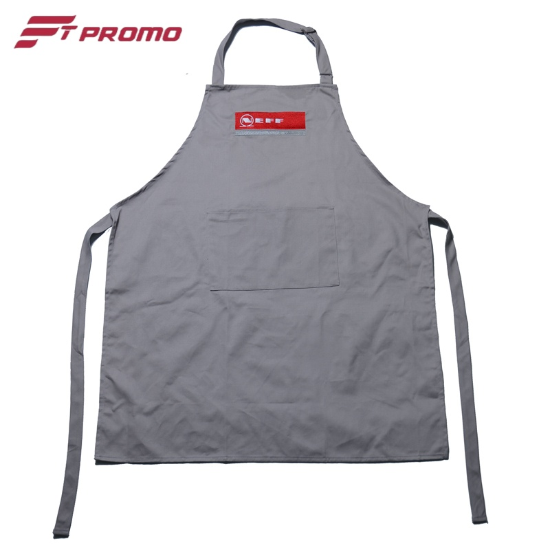 100% Polyester/Cotton OEM Custom Printing Promotional Kitchen Bib Apron