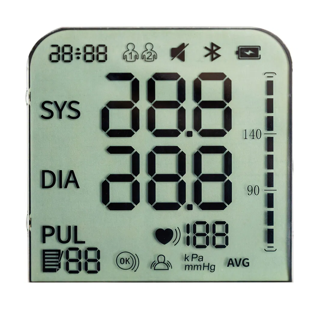 Factory Price Custom Blood Pressure Display Tn Htn Stn FSTN Va Monochrome 7 Segment LCD Screen LCD Panel LCD Display in China Display Manufactory